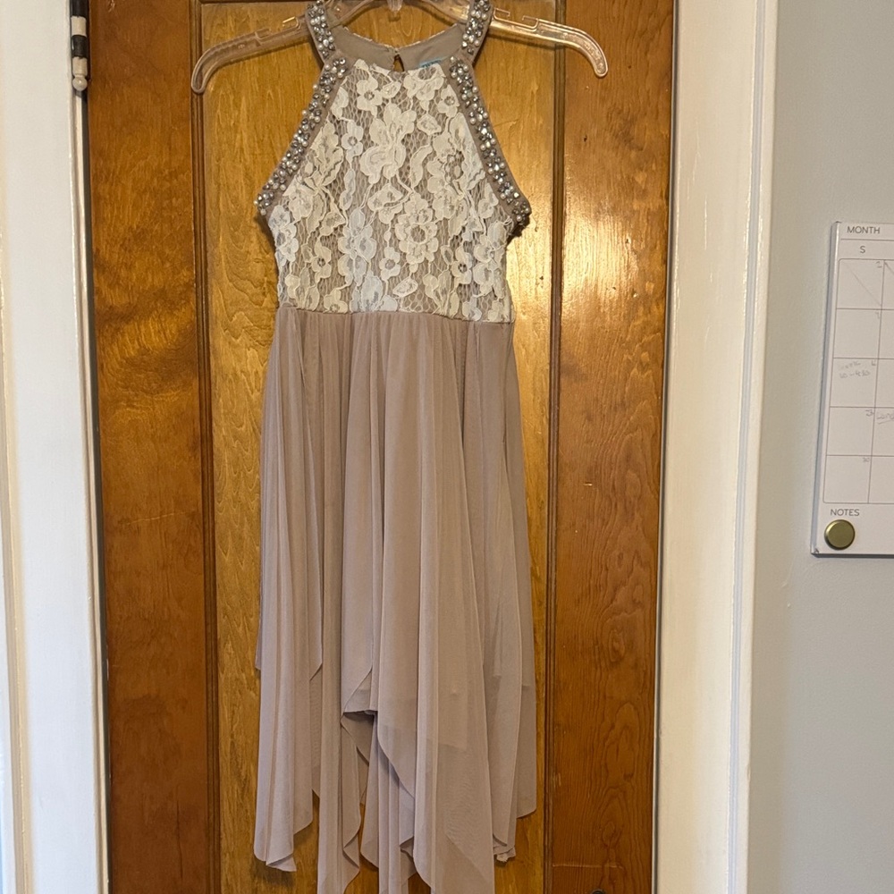 Elegant Lace and Chiffon Dress